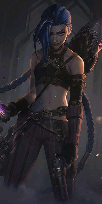 Arcane, electric blue, black hair HD phone wallpaper