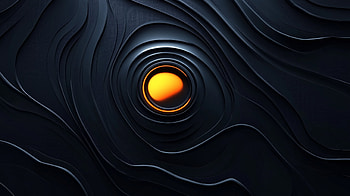 black, Fluid, Abstract, orange (Color), glow, abstract black HD wallpaper