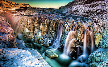 The Frozen Beauty-3, winter, frozen, cold, waterfall, lake, beauty, ice, mountain HD wallpaper