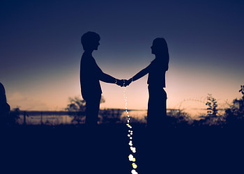 Love, Couple, Pair, Silhouettes, Happiness HD wallpaper