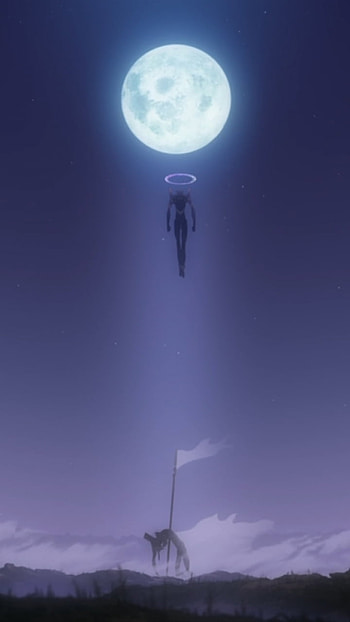 Neon Genesis Evangelion 2.0 — Moon Ascension ( ), Neon Genesis Evangelion, moon, Anime HD phone wallpaper