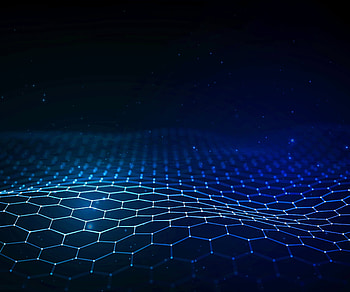 Hexagonal texture, blue surface, abstract HD wallpaper