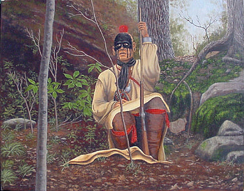 WOODS WATCHER, woods, trees, watcher, nature, people, forest, warrior HD wallpaper
