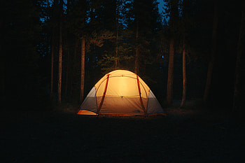 Night, Dark, Miscellanea, Miscellaneous, Forest, Tent, Campsite, Camping HD wallpaper