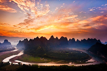 Beauty of Nature, river, , beautiful, nature, sunset HD wallpaper