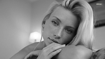 adele, bw, lying, look, beauty HD wallpaper