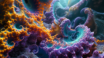 Fractal Coral Dream — Quad, fractal HD wallpaper