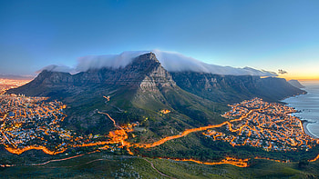 South Africa, Cape Town, , City, Table Mountain, Cities HD wallpaper