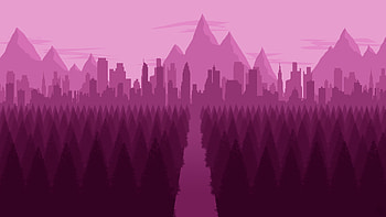 City Forest Minimalist, minimalist, minimalism, city, forest, artist, artwork, digital-art, deviantart HD wallpaper
