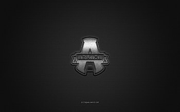 Blainville-Boisbriand Armada, Canadian hockey club, QMJHL, silver logo, gray carbon fiber background, Quebec Major Junior Hockey, hockey, Quebec, Canada, Blainville-Boisbriand Armada logo HD wallpaper