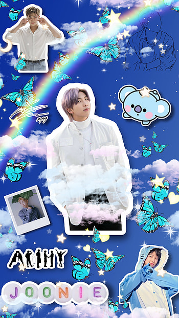 Namjoon, BTS, blue HD phone wallpaper