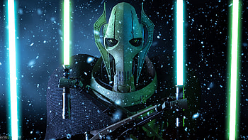 General Grievous, Star Wars artwork, Full , Epic battle scene HD wallpaper