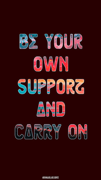 Be Your Own Support, sunset, inspirational, Misc, motivational HD phone wallpaper