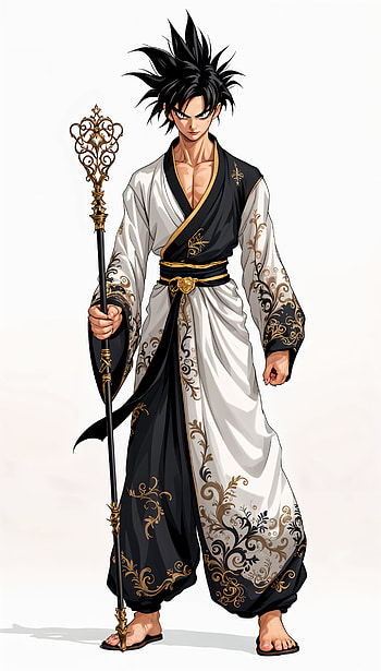 Elegant Warrior: Stunning , Anime, character design, fantasy, fantasy anime HD phone wallpaper