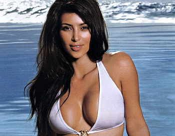 Kim_Kardashian, in white, hot, kim-kardashian HD wallpaper