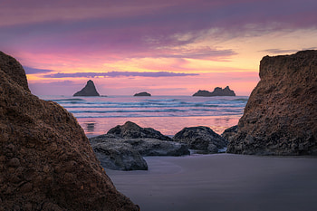 Dawn At Kairakau Beach, dawn, beach, nature HD wallpaper
