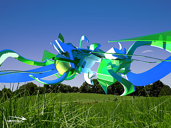 3d graffiti - metric 10 PC and Mac HD wallpaper