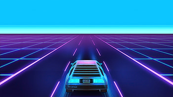 Vaporwave Delorean , delorean, vaporwave, cars, artist, artwork, digital-art HD wallpaper