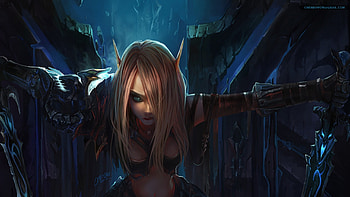 Preview world of warcraft, elf, girl, hair, eye HD wallpaper