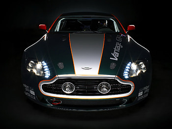 Sports, Auto, Aston Martin, Cars, Front View, 2009, V8, Vantage HD wallpaper