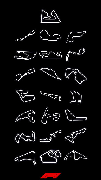 F1, circuitos, arte HD phone wallpaper
