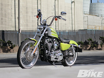 Factory-Built Chopper, chrome, bike, , classic HD wallpaper