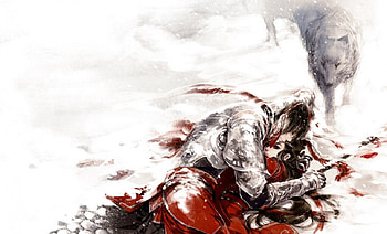 Art of Ibuki Satsuki 15, Ibuki Satsuki, painting, couple, girl, warrior HD wallpaper