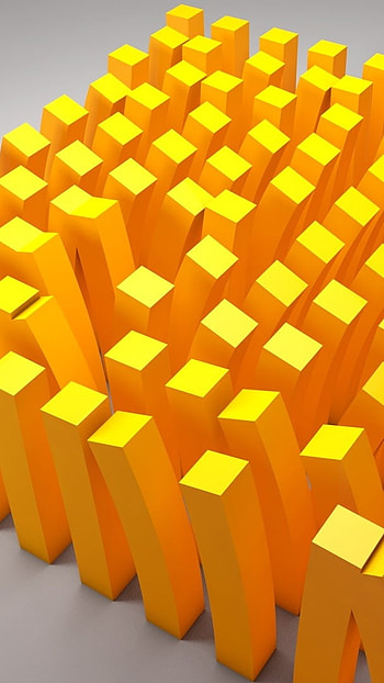 4d, Yellow Square, 4 d HD phone wallpaper
