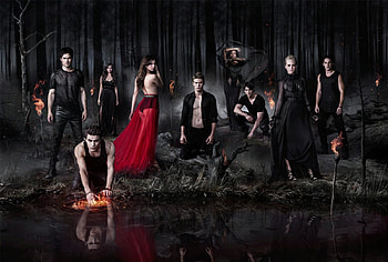 The Vampire Diaries, bonnie bennett, paul wesley, stefan salvatore, zach roerig, candice accola, actresses, celebrity, caroline forbes, michael trevino, damon salvatore, katherine, kat graham, ian somerhalder, entertainment, katherine pierce, nina dobrev, beautiful, people, matt donovan, actors, tyler lockwood, tv series, jeremy gilbert, steven r mcqueen, elena gilbert HD wallpaper