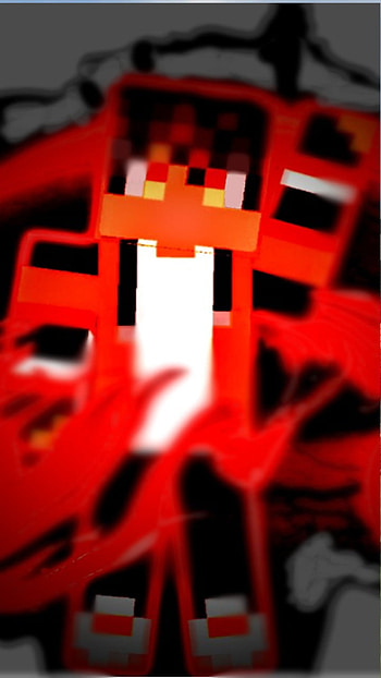 Minecraft evil meesum, red, art HD phone wallpaper