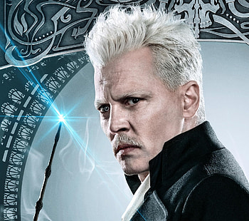 Johnny Depp, Fantastic Beasts: The Crimes of Grindelwald, movie, 2018 HD wallpaper