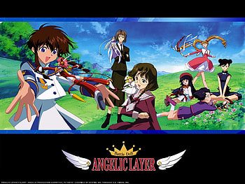 Angelic Friends, ranga, hatoko, angel, ringo, angelic layer, others, misaki, hikaru, sazuka HD wallpaper