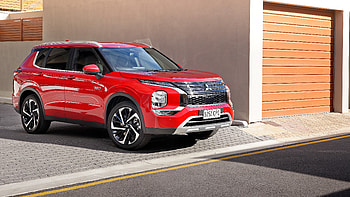Red, Mitsubishi, Outlander, PHEV, Aspire 2022 Cars HD wallpaper
