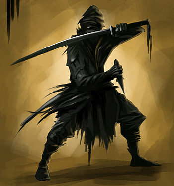 Art, Warrior, Sword, Ninja, Dagger HD phone wallpaper