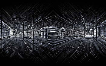 Reflection, Dark, Shine, Light, Construction, Support HD wallpaper