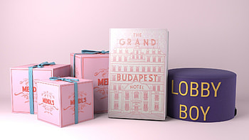 Grand Budapest Hotel, Artistic props, Detailed craftsmanship, Wes Anderson's vision HD wallpaper