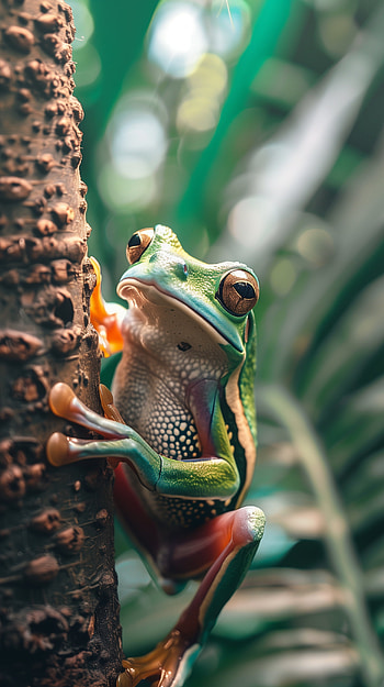 Vibrant Tree Frog for s HD phone wallpaper