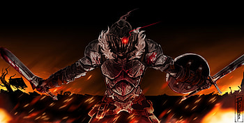 Warrior, anime, armour suit, Goblin Slayer HD wallpaper