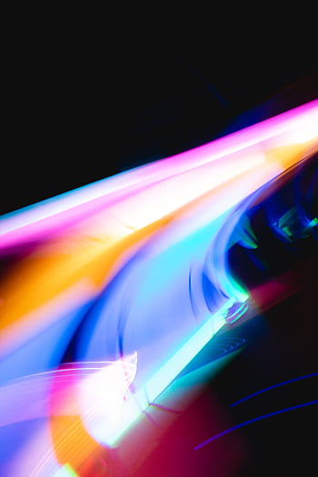 Colorful light streaks in a dynamic modern abstract composition. HD phone wallpaper