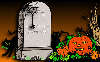 RIP Headless Horseman 1, artwork, halloween, tombstone, wide screen, holiday, art, illustration, RIP HD wallpaper