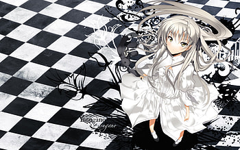 Yogsuga no sora, dress, sora, yosuga no sora, black and white HD wallpaper