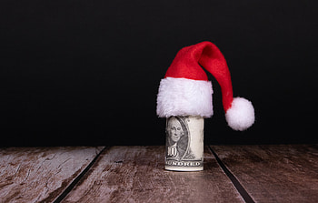Holidays, New Year, Money, Christmas, Cap, Dollars HD wallpaper