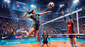Volleyball Showdown — Arena Spike HD wallpaper