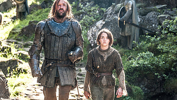 Sandor Clegane, Arya Stark HD wallpaper