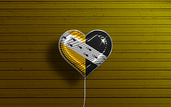 I Love Norfolk, , realistic balloons, yellow wooden background, Day of Norfolk, english counties, flag of Norfolk, England, balloon with flag, Counties of England, Norfolk flag, Norfolk HD wallpaper