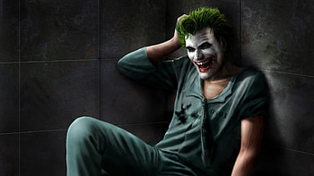 Joker Smiling, joker, superheroes, artwork, supervillain, digital-art, deviantart HD wallpaper