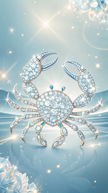 Celestial Cancer: Elegant for Astrology Lovers, jewelry, diamond, gemstone HD phone wallpaper