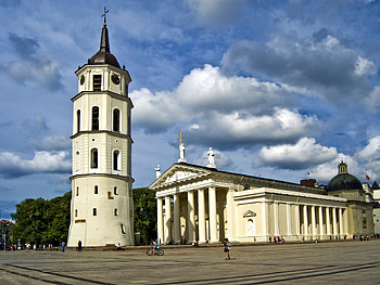 Cathedral, Cathedral Square, Vilnius District, Municipality, Vilnius Region HD wallpaper