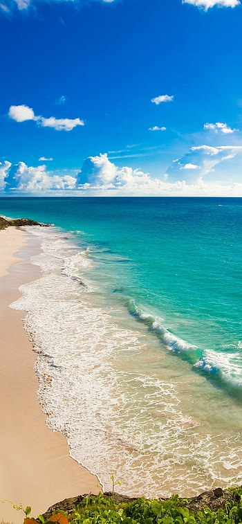 Beach , Stunning views, Relaxing getaway, Home screen HD phone wallpaper