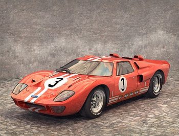 ford gt40 mk2, ford, gt40, car, race HD wallpaper